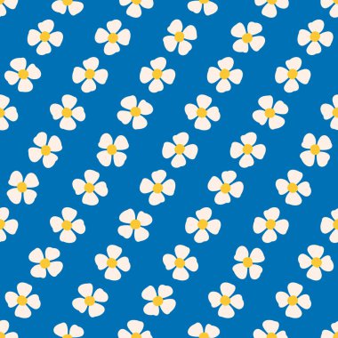 soyut renkli çiçek desenli vektör çizim