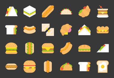 sandviç Model arka plan vektör çizim 