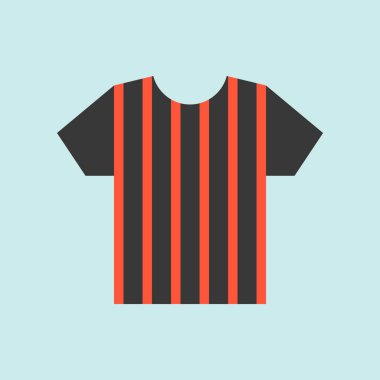 Hakem forma gömlek, düz simgesi futbol ile ilgili