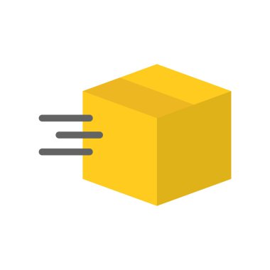 Parsel kutusunu, düz tasarım pixel mükemmel simgesi kapatmak