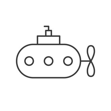 deniz suyu üzerinde beyaz izole teknede çizimi