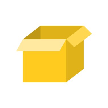 Boş kutu, düz simgesi tasarım pixel mükemmel