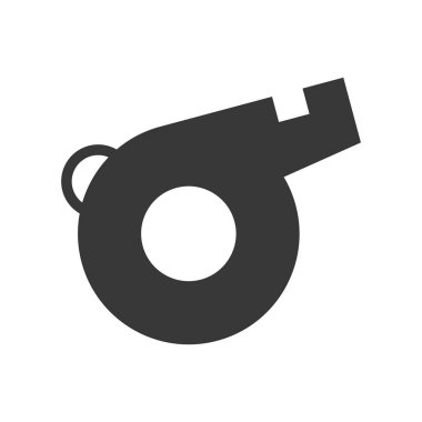 Kırmızı basit düdük, düz simgesi futbol ile ilgili