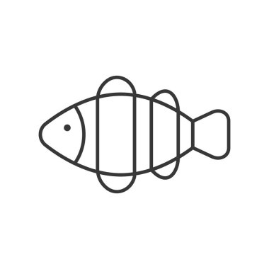 Beyaz arka plan üzerinde izole okyanus fauna vektör çizim