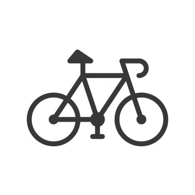 siyah bir bisiklet üzerinde beyaz izole