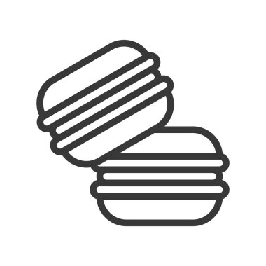 Beyaz arka plan üzerinde izole lezzetli tatlı vektör çizim