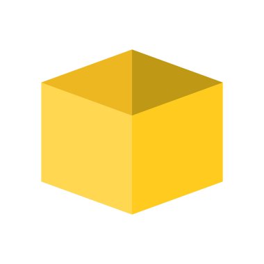 Boş kutu, düz simgesi tasarım pixel mükemmel