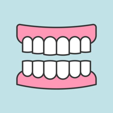 Diş Bakımı desen arka plan vektör çizim 