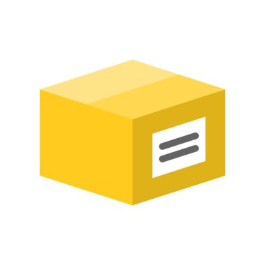 Parsel kutusunu, düz tasarım pixel mükemmel simgesi kapatmak