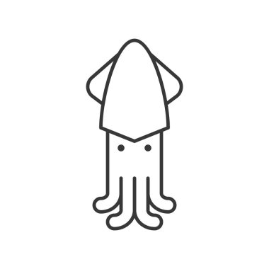 Beyaz arka plan üzerinde izole okyanus fauna vektör çizim