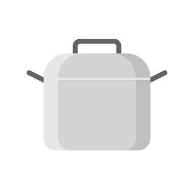 Tencere düz simge vektör çizim 