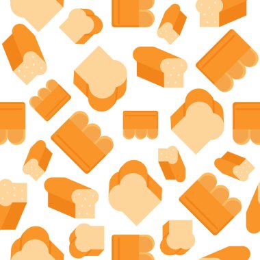 Beyaz arka plan üzerinde taze ekmek miktarı