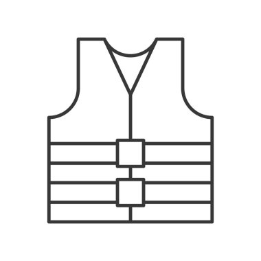 Can yeleği, vektör çizim, deniz kavram basit simgesi