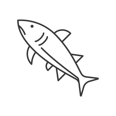 Beyaz arka plan üzerinde izole okyanus fauna vektör çizim