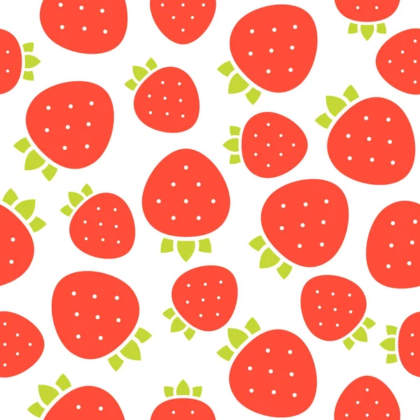Illustration Vectorielle Motif Fruits Colorés Sur Fond — Image vectorielle