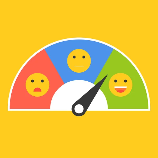 Sammlung Verschiedener Emojis Und Pfeil Auf Gelbem Hintergrund — Stockvektor