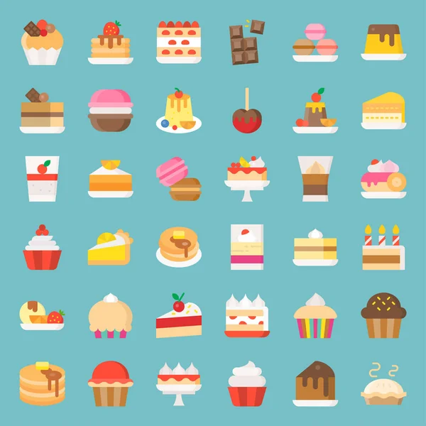 Sweets and dessert icon, filled outline