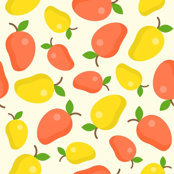 Vector Illustration Colored Fruit Pattern Background — Stock Vector