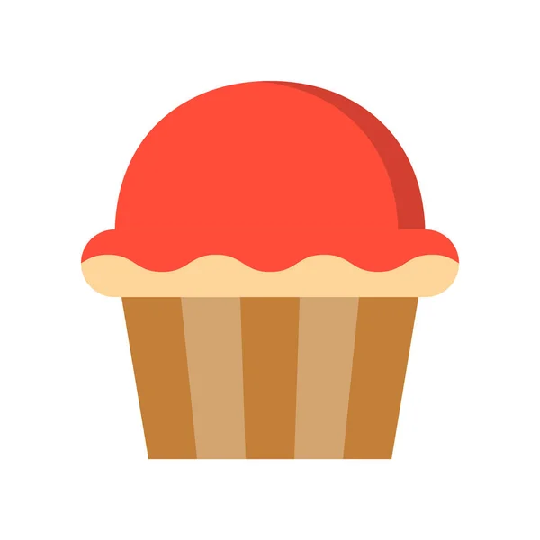 Cup Cake Snoep Gebak Instellen Gevuld Overzicht Pictogram — Stockvector