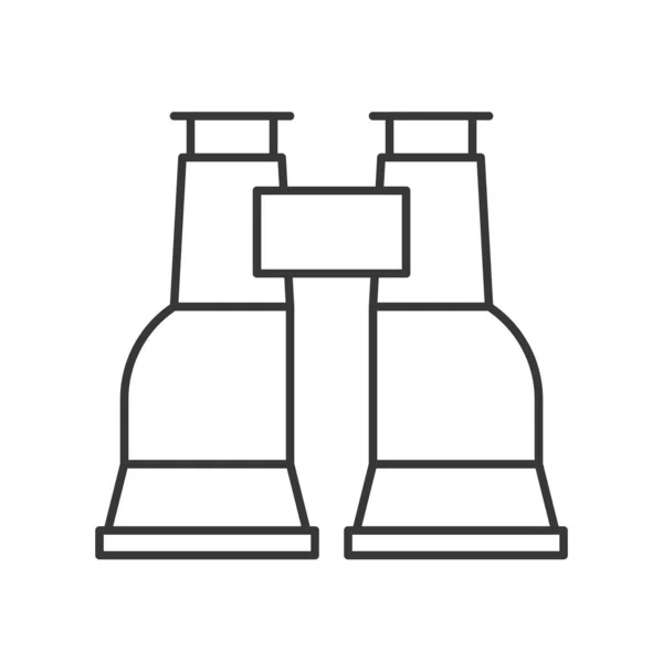 Einfaches Fernglassymbol Vektorillustration Nautisches Konzept — Stockvektor
