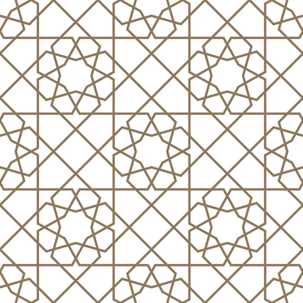 Muslim Pola Geometris Mulus - Stok Vektor