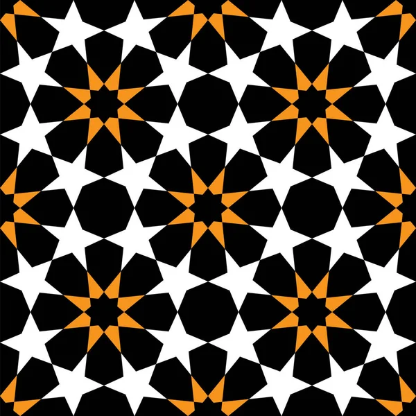 Мусульманский Геометрический Бесшовный Образец — стоковый вектор