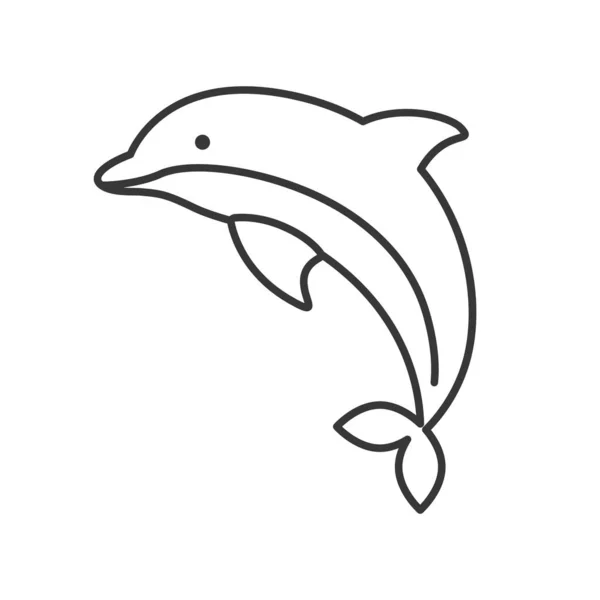 白い背景で隔離の海洋動物のベクトル図 — ストックベクタ