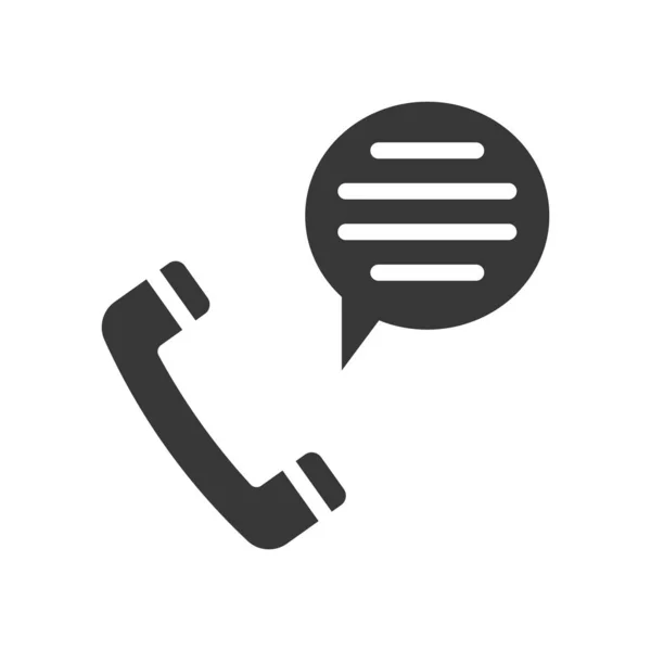 Telefon Buborék Beszéd Egyszerű Szerkezeti Ikon Készlet — Stock Vector