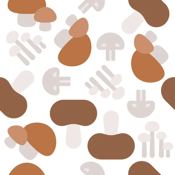 白色背景上的各式蘑菇图标 — 图库矢量图片
