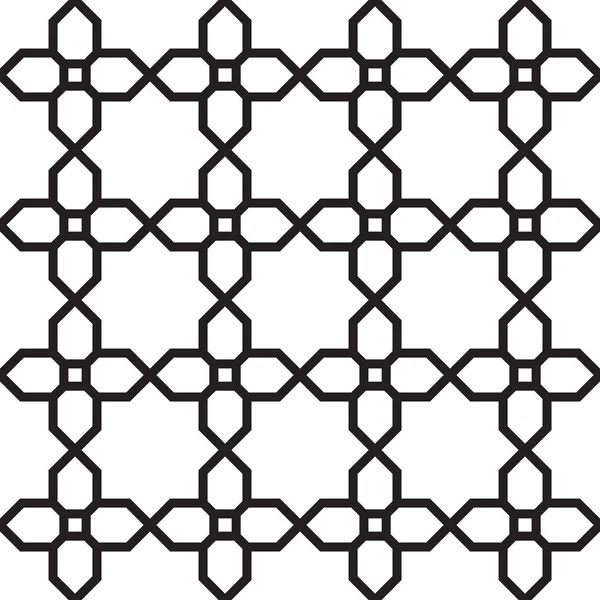 Padrão Sem Costura Geométrica Muçulmana — Vetor de Stock