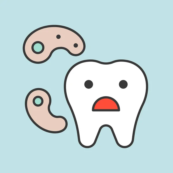 Vektor Illustration Des Zahnpflege Musters Hintergrund — Stockvektor