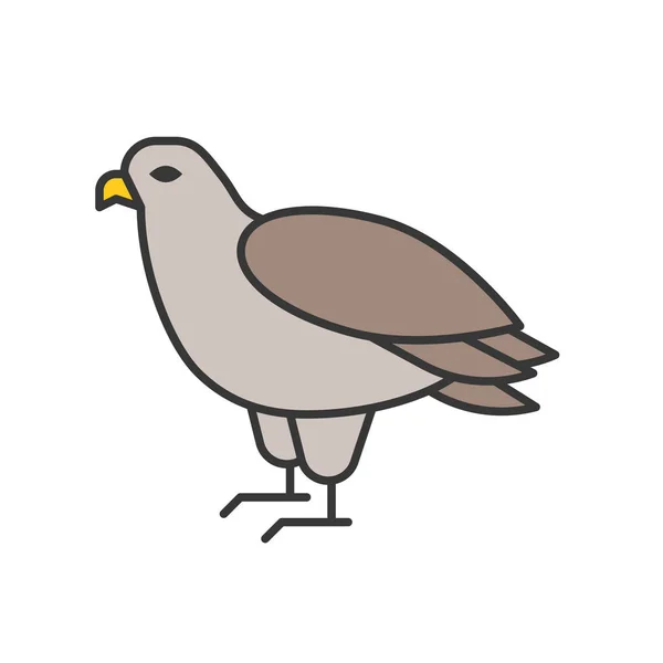 Águila Dibujo Aislada Sobre Fondo Blanco — Vector de stock