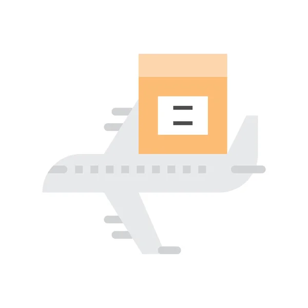 Plane Box Simple Icon Vector Illustration Logistic Concept — Stock Vector