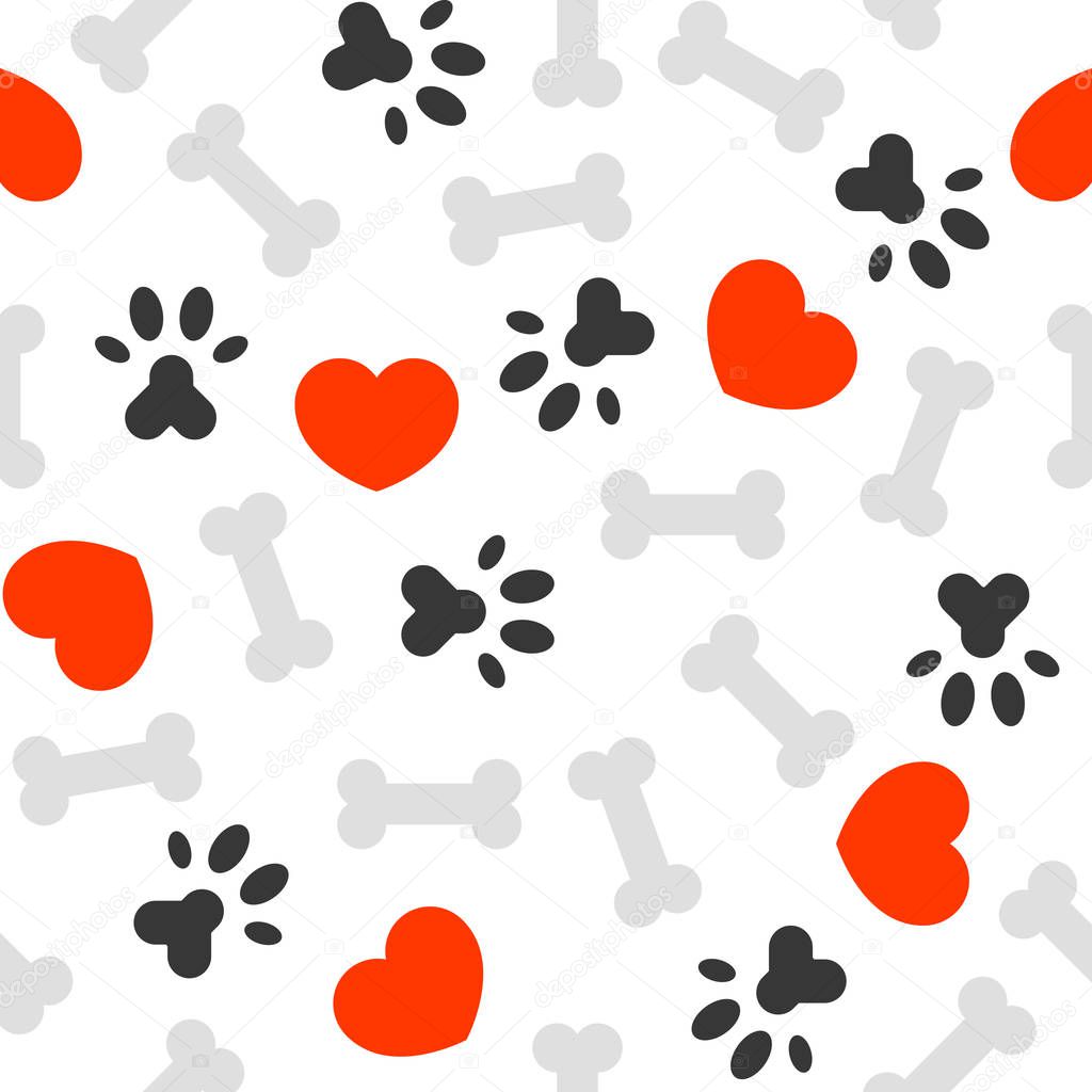 vector illustration of animal pattern background 