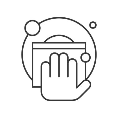 Ev Eşyası beyaz arka plan üzerinde izole vektör çizim