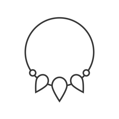 Beyaz arka plan üzerinde izole mücevher dekorasyon vektör çizim