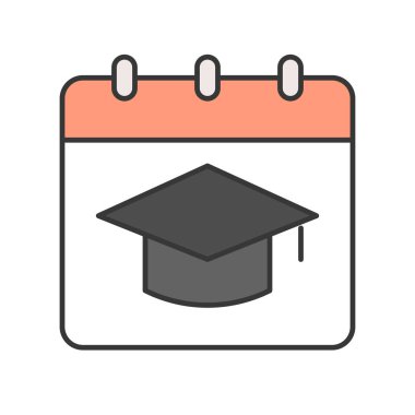 E-öğrenme renk simgesi web için. Vektör çizim