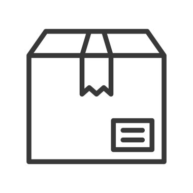 kutusu, Sevkiyat ve teslimat konsept hazır, glif simgesi