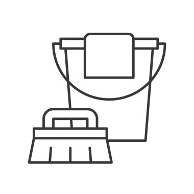 Ev Eşyası beyaz arka plan üzerinde izole vektör çizim