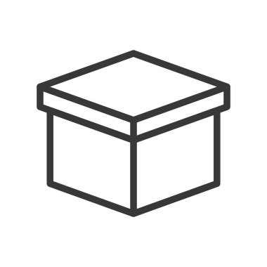 kutusu, Sevkiyat ve teslimat konsept hazır, glif simgesi