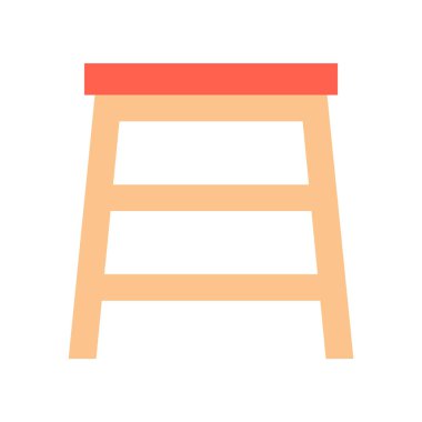 Ev Eşyası beyaz arka plan üzerinde izole vektör çizim