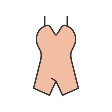 Tasarım simgesi düz Bayan giyim ve aksesuarları 