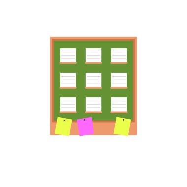 Okul kara tahta, eğitim kavramı vektör çizim 