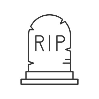 RIP alfabesi, Cadılar Bayramı simgesi ile mezar taşı