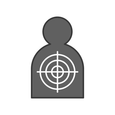 Beyaz arka plan üzerinde izole polis kavramı simge vektör çizim