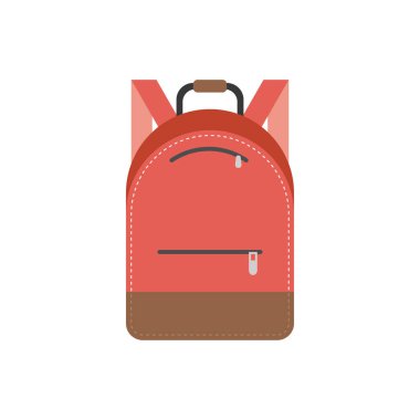 sırt çantası simgesini, düz tasarım