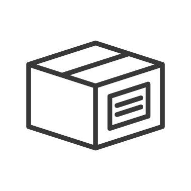 kutusu, Sevkiyat ve teslimat konsept hazır, glif simgesi