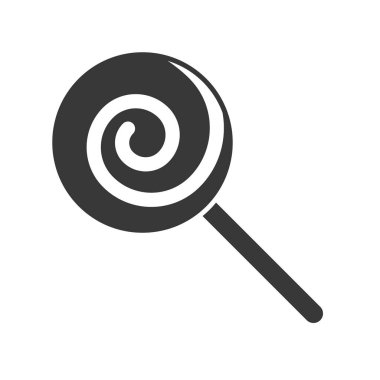 lolipop, tatlılar Halloween ilgili kutsal kişilerin resmi içinde düz tasarım şeker.