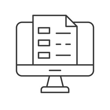 E-öğrenme renk simgesi web için. Vektör çizim