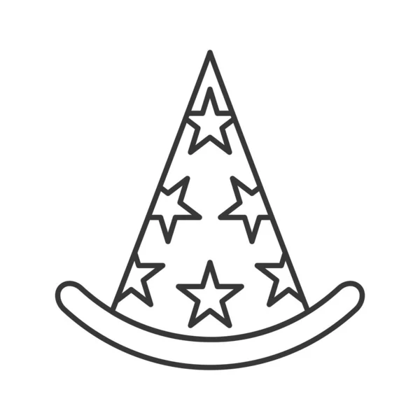 Sombrero Mago Icono Relacionado Con Halloween Diseño Plano — Vector de stock